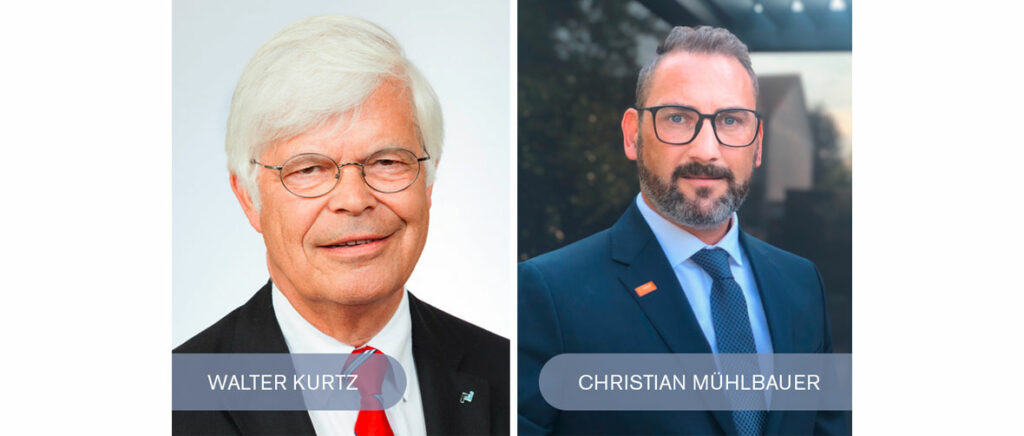 Vorstandsmitglied Dipl.-Ing. Walter Kurtz und Vorsitzender des Vorstands Christian Mühlbauer | EPP-Forum Bayreuth